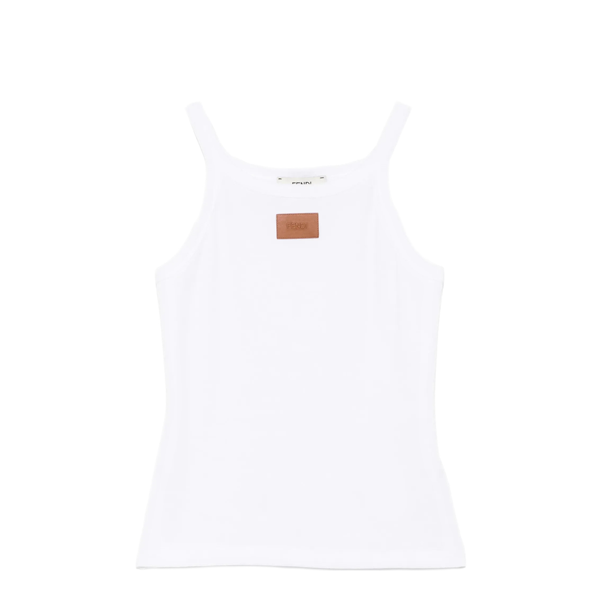 White Top with Logo Patch