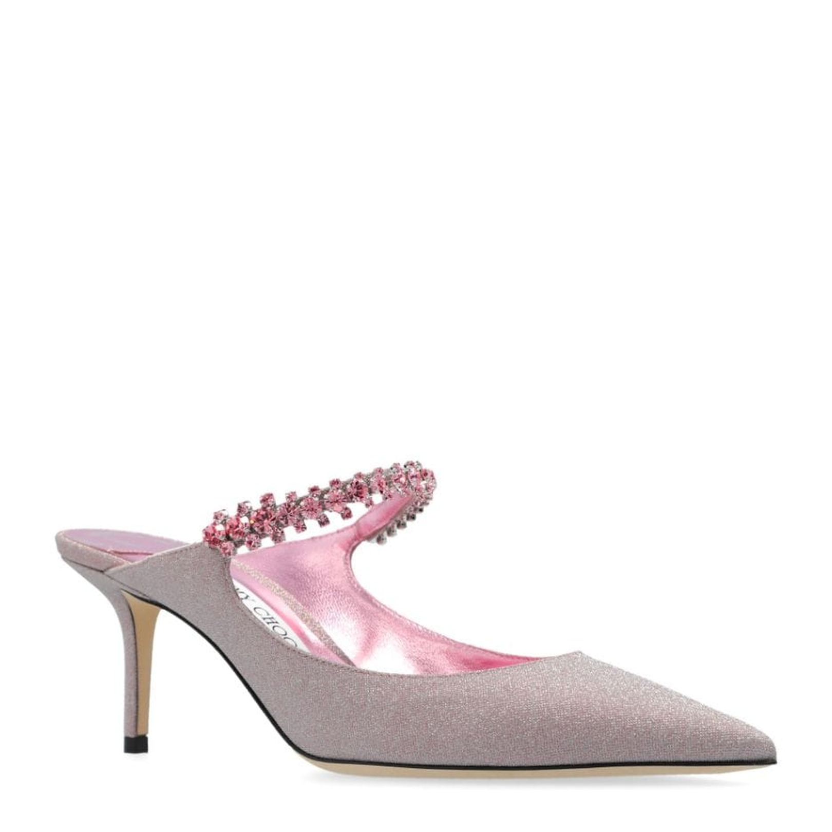 Bing 65 Glittered Leather Heeled Mules