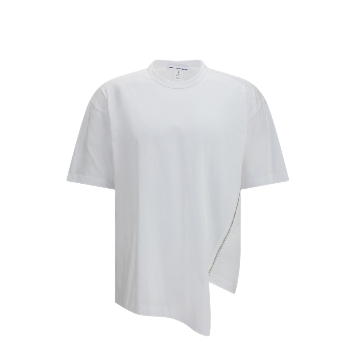 MAYFEYR - Comme Des Garcons - Cotton T Shirt With Side Zipper - FQT009S263
