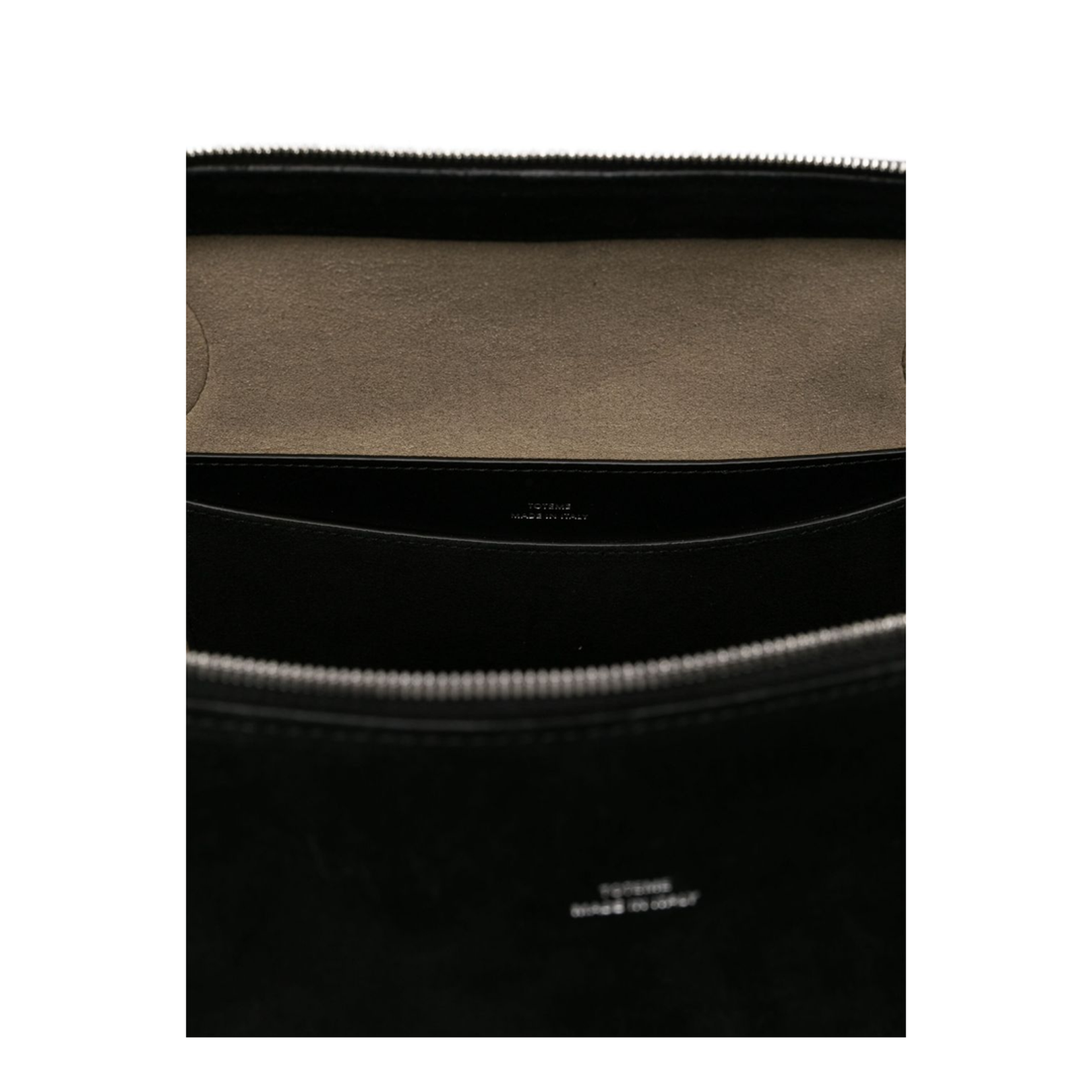 Suede Leather Tote Bag in Black