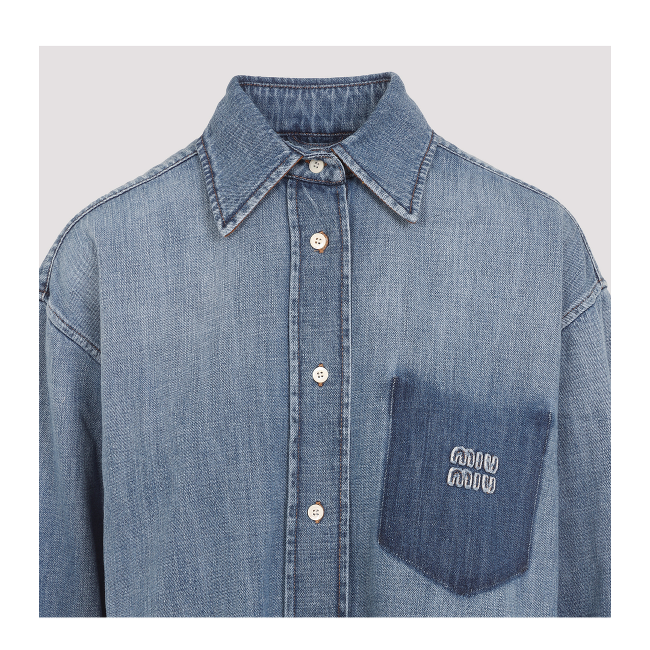 MAYFEYR - Miu Miu - Denim Shirt - GWC125SOOO17GGF0076
