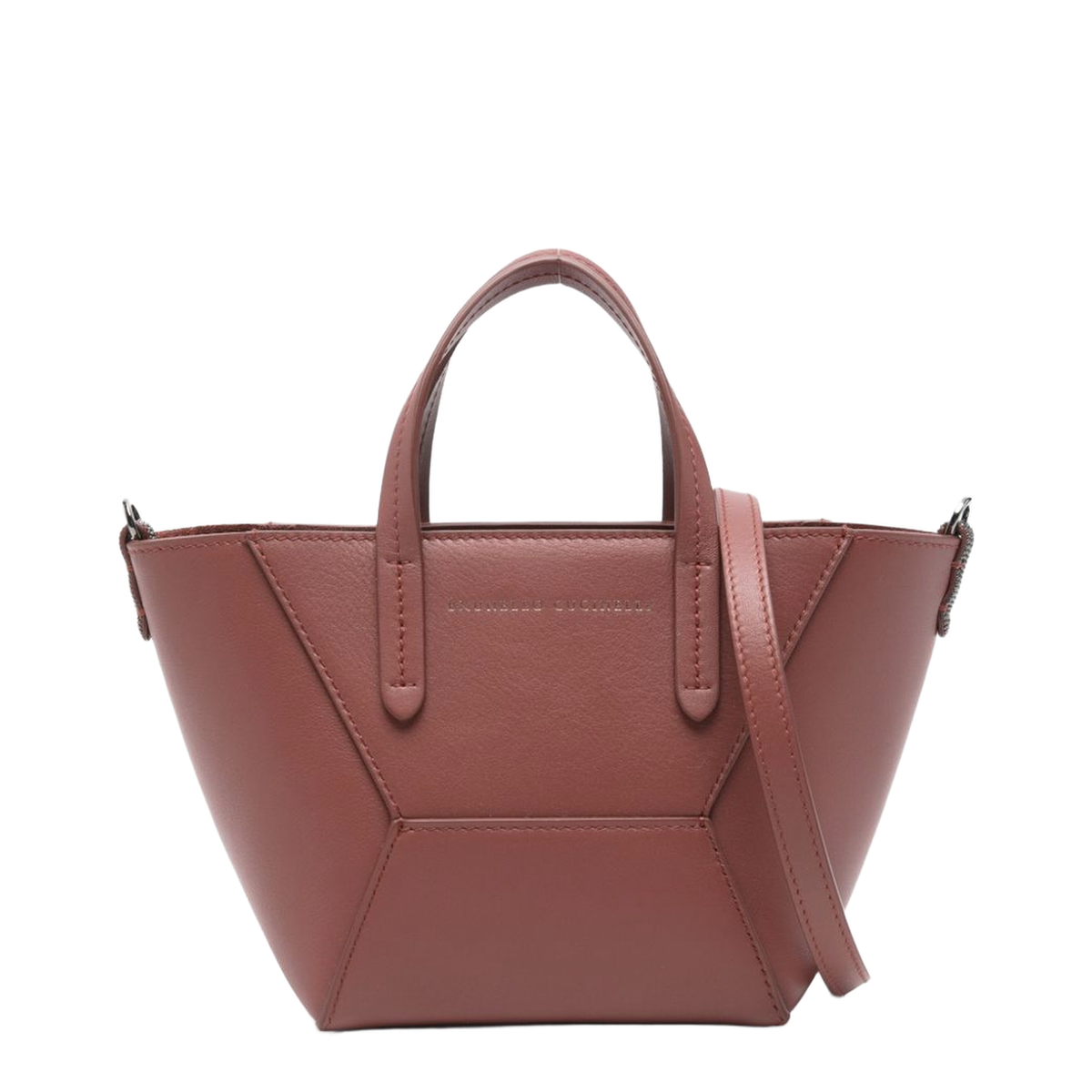 BC Duo Mini Calfskin Tote - Firebrick