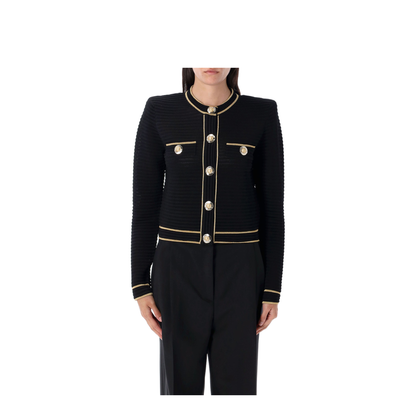 Long Sleeves Buttoned Knit Cardigan