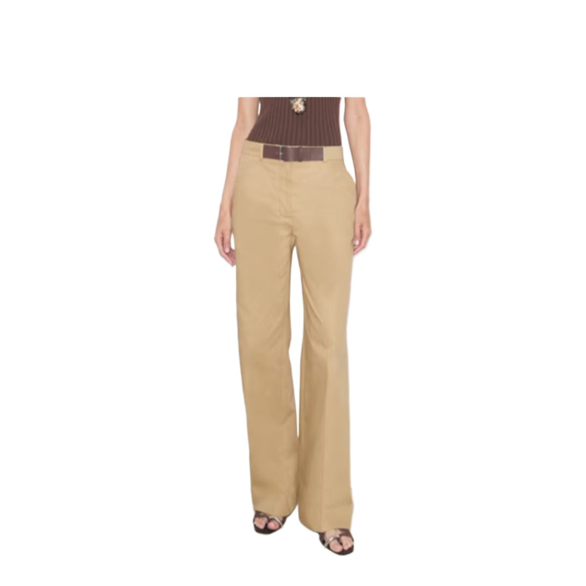 MAYFEYR - Tory Burch - Beige Gabardine Pant - 177941256