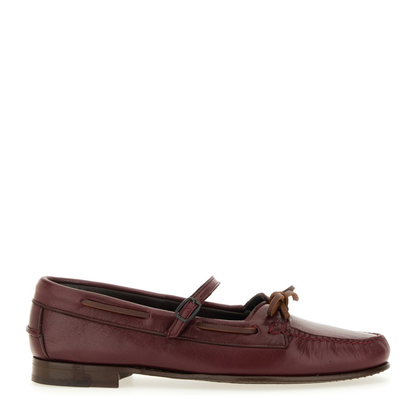 MAYFEYR - Hereu - Moccasin Mary Jane Loreau Supple Shiny - LOSSWFA250077BURGUNDY