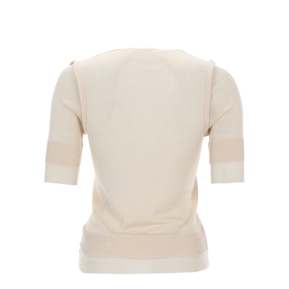 Trompe L'Oeil Viscose And Silk Top