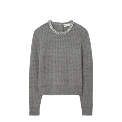 Chain Crewneck Pullover