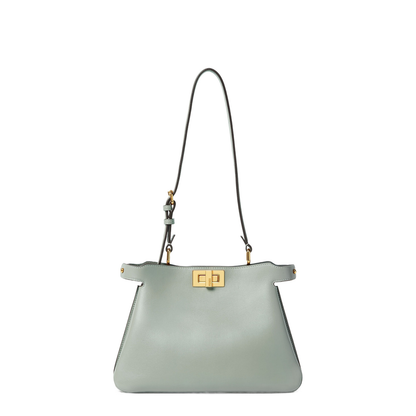 Peekaboo Small Leather Top Handle Bags - Pastel Green