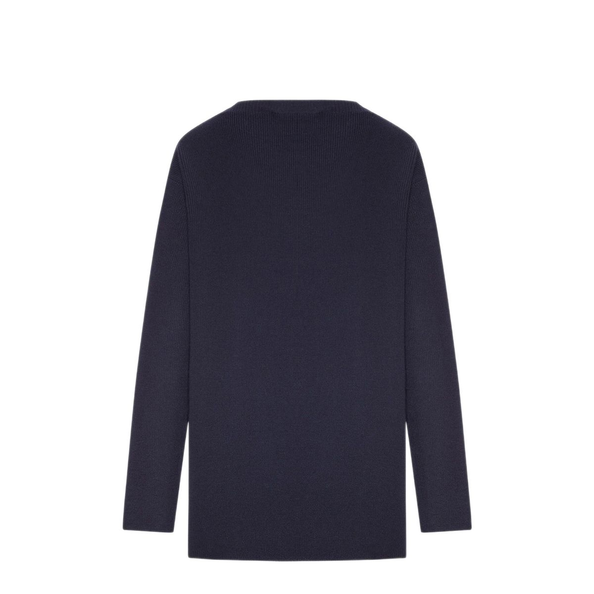 Logo-Patch Ribbed-Knit Sweater