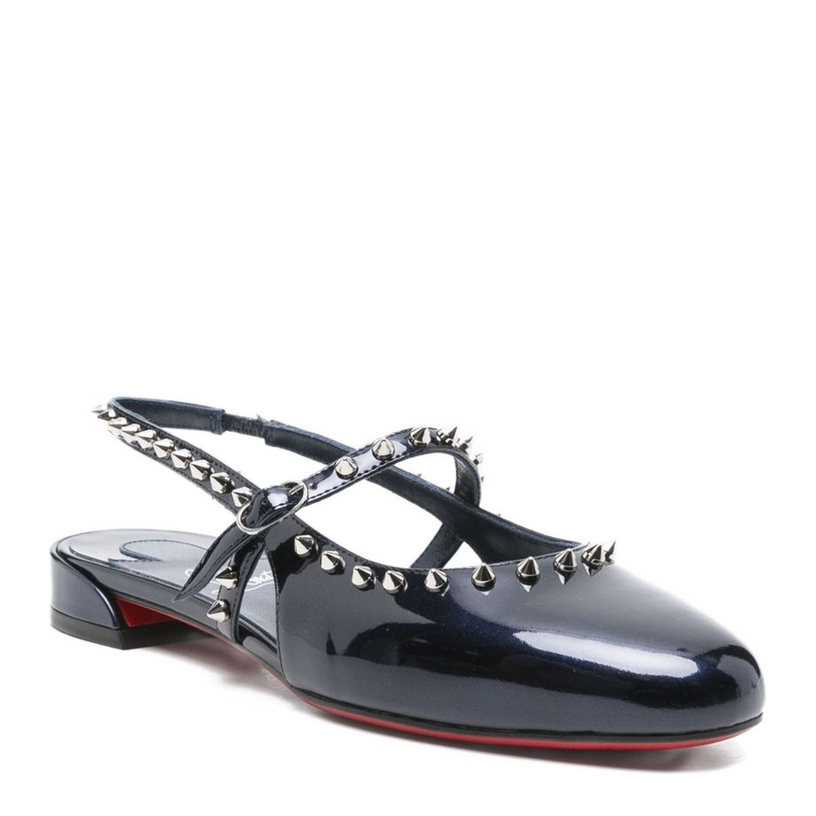 Slingback Strap Patent Leather Shoes
