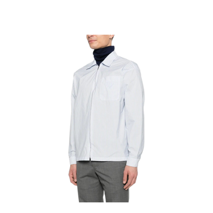 MAYFEYR - Prada - Striped Shirt With Full Zip - SC855SOOO189HF0W81