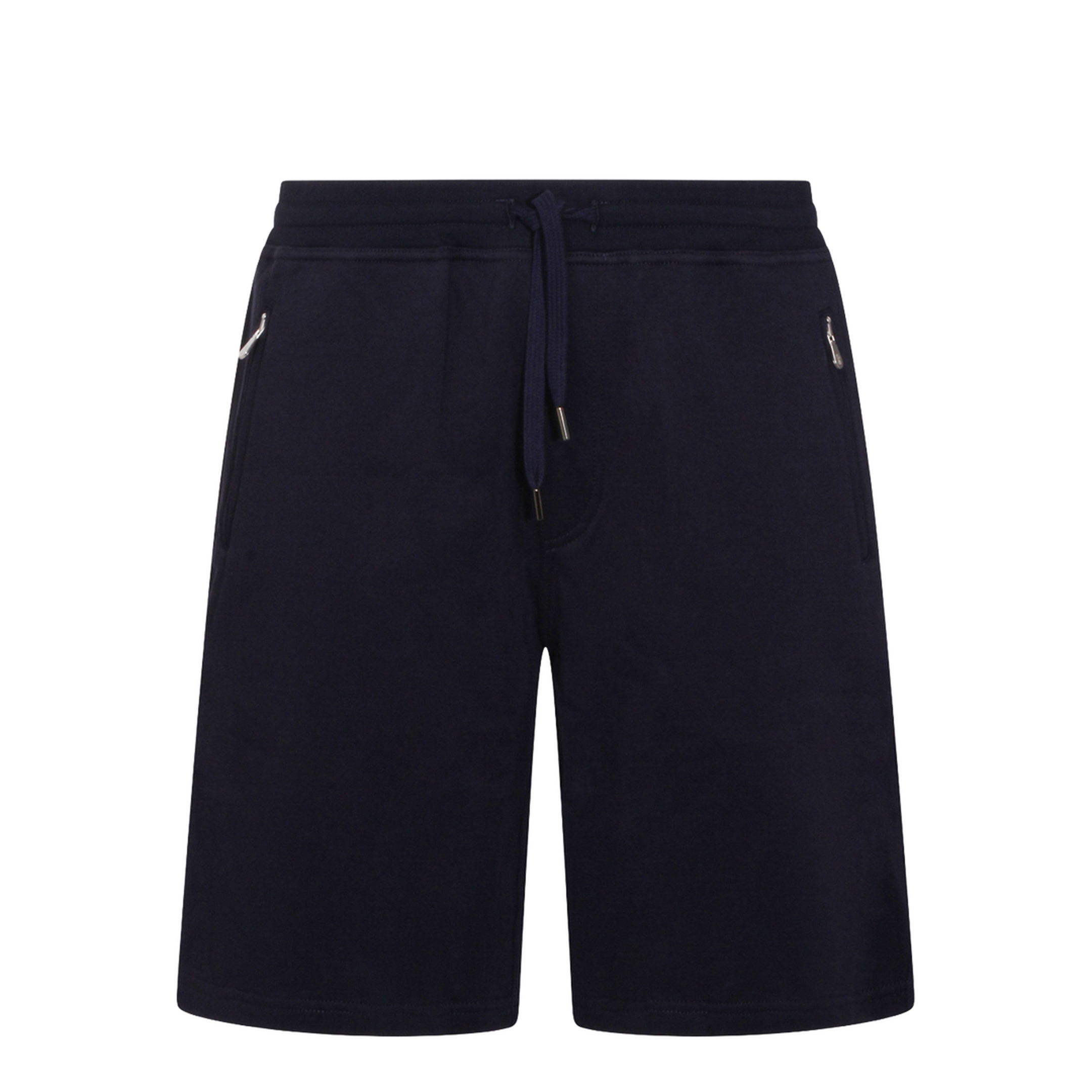 Techno Cotton Fleece Bermuda Shorts Black