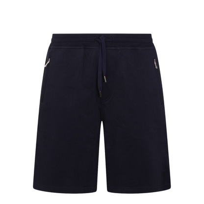 Techno Cotton Fleece Bermuda Shorts Black