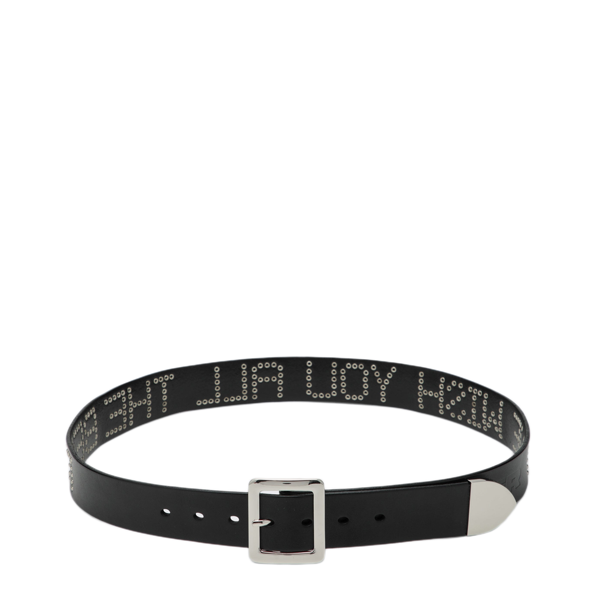 MAYFEYR - DAGGER - Black Leather We Wish You All The Best Belt - 80001BDLEBK