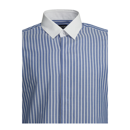 Wide Stripe Casual Shirt