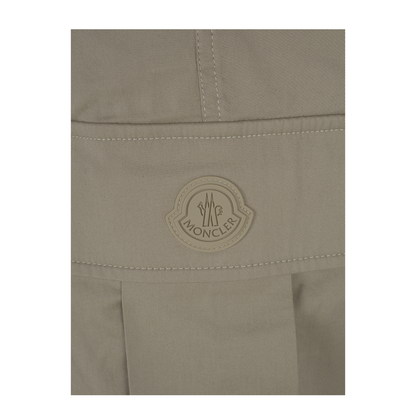 Cotton Gabardine Cargo Trousers