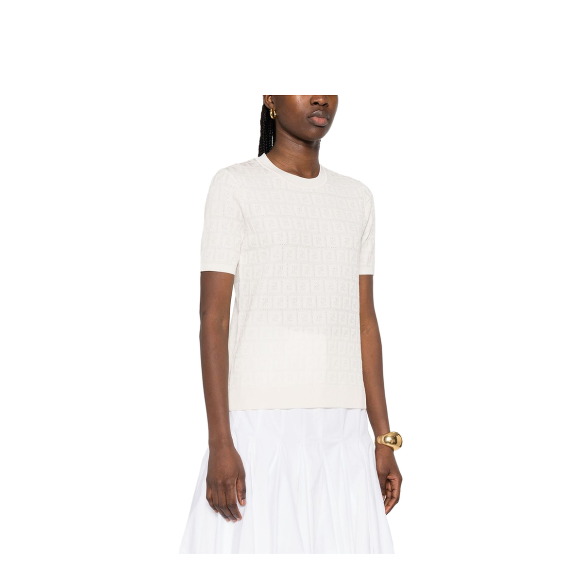 MAYFEYR - Fendi - T-Shirts And Polos White - FZXD57AUZRF0ZNM
