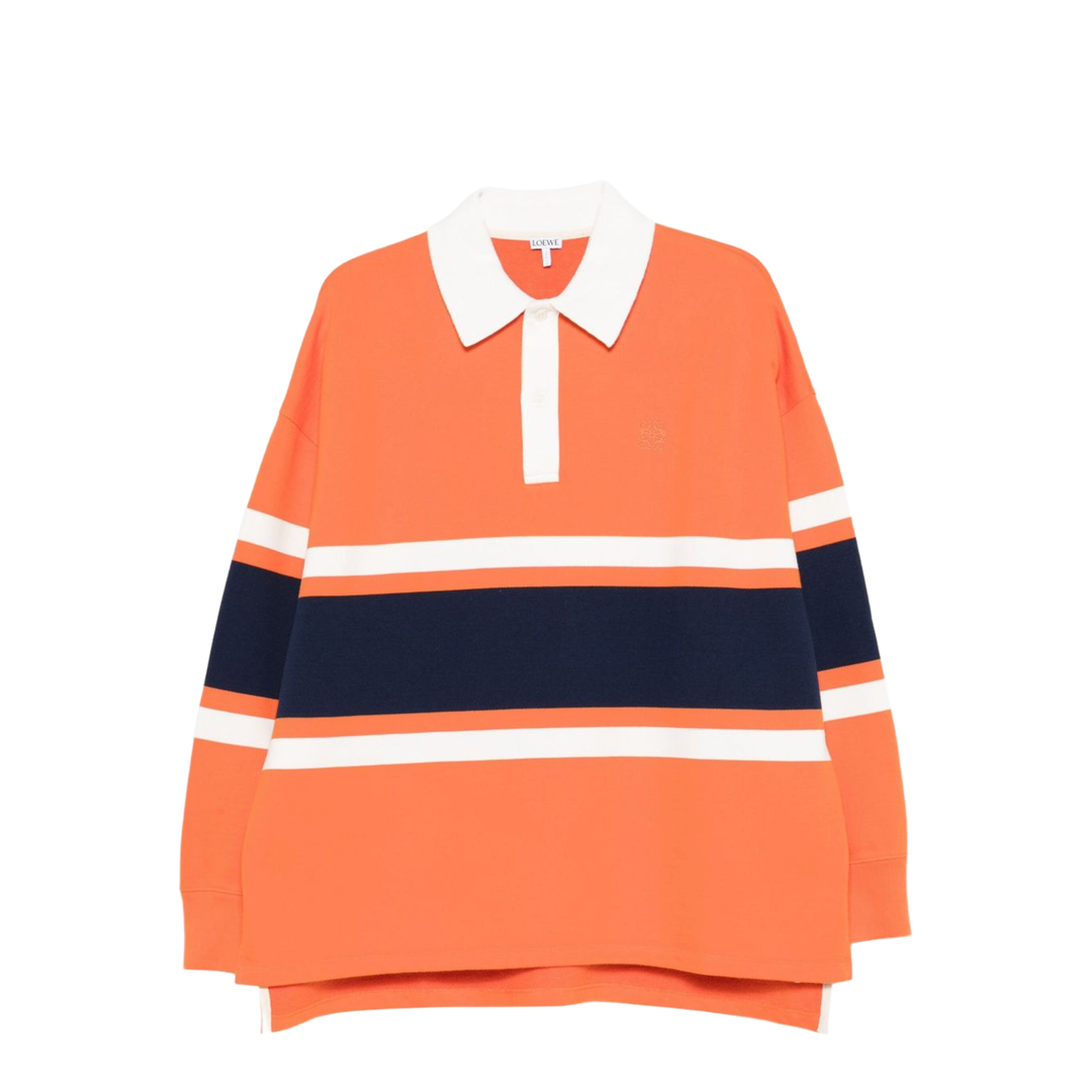 Orange Long-Sleeve Polo