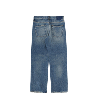 Blue Medium Wash Loose Jeans