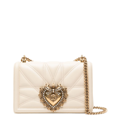 Medium Devotion Shoulder Bag in Cream