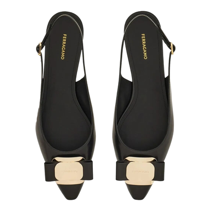 MAYFEYR - Ferragamo - Zelmy Leather Flat Slingback - 01K9140790605