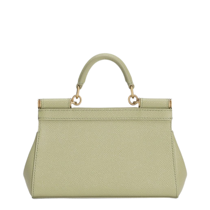 Sicily Small Top Handle Bag In Sage Green