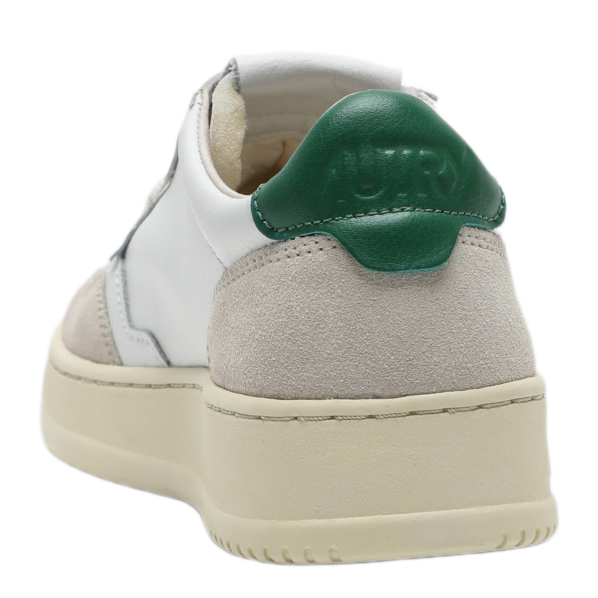 MAYFEYR - Autry - Medalist Sneakers In White Green Leather Suede - AULMLS23LS23