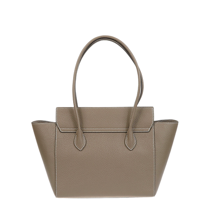 MAYFEYR - ROUNN - Felice Flap Leather Tote Bag - FELICEFLAP26TAUPE