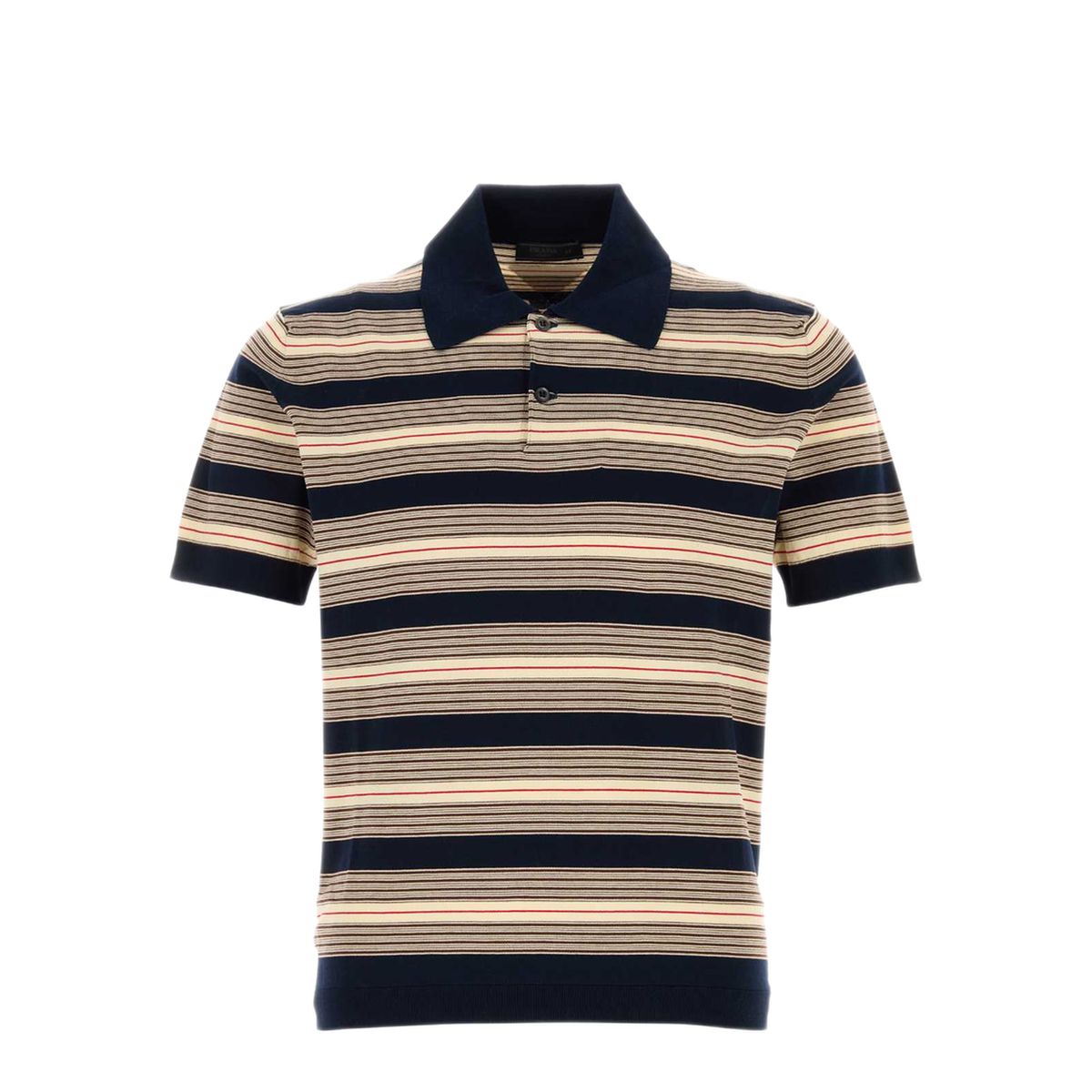 MAYFEYR - Prada - Embroidered Stretch Cotton Blend Polo Shirt - UMF064SOOO17O6F0008