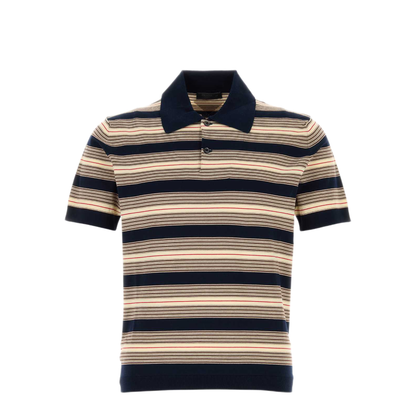 MAYFEYR - Prada - Embroidered Stretch Cotton Blend Polo Shirt - UMF064SOOO17O6F0008