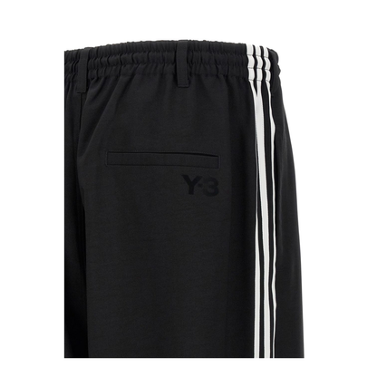 Black Drawstring Fastening Wide Leg Trousers