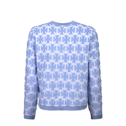Viscose Blend Cardigan Blue