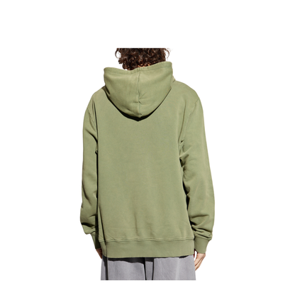 Vintage Embroidered Hoodie Olive Green