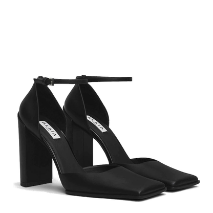 Square D'Orsay Leather Pumps