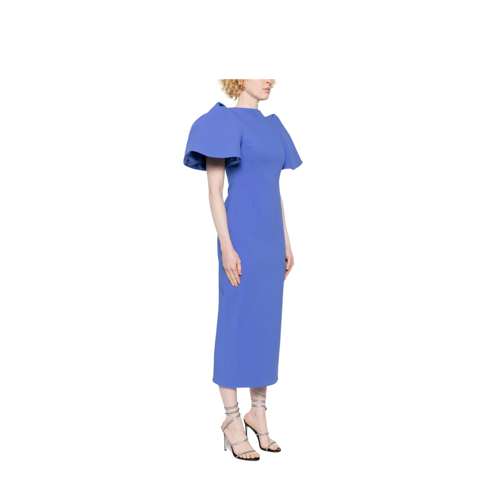 Cornflower Blue Midi Dress