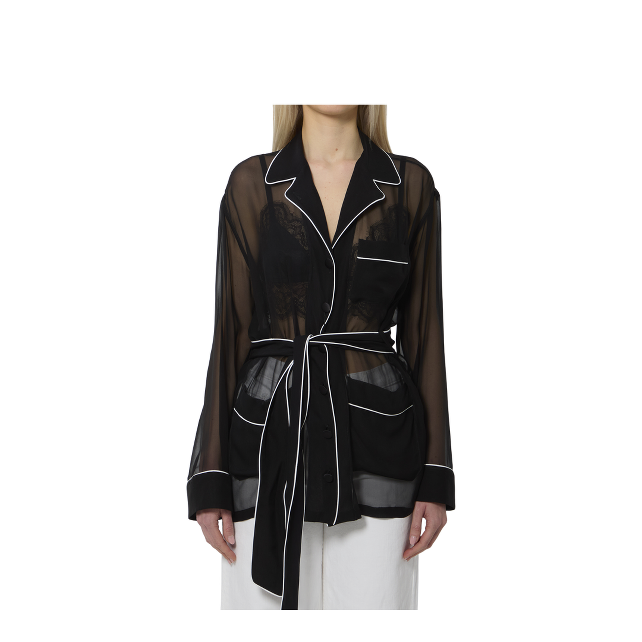 MAYFEYR - Dolce & Gabbana - Vanity Chiffon Shirt - F5U33TFU1ATN0000