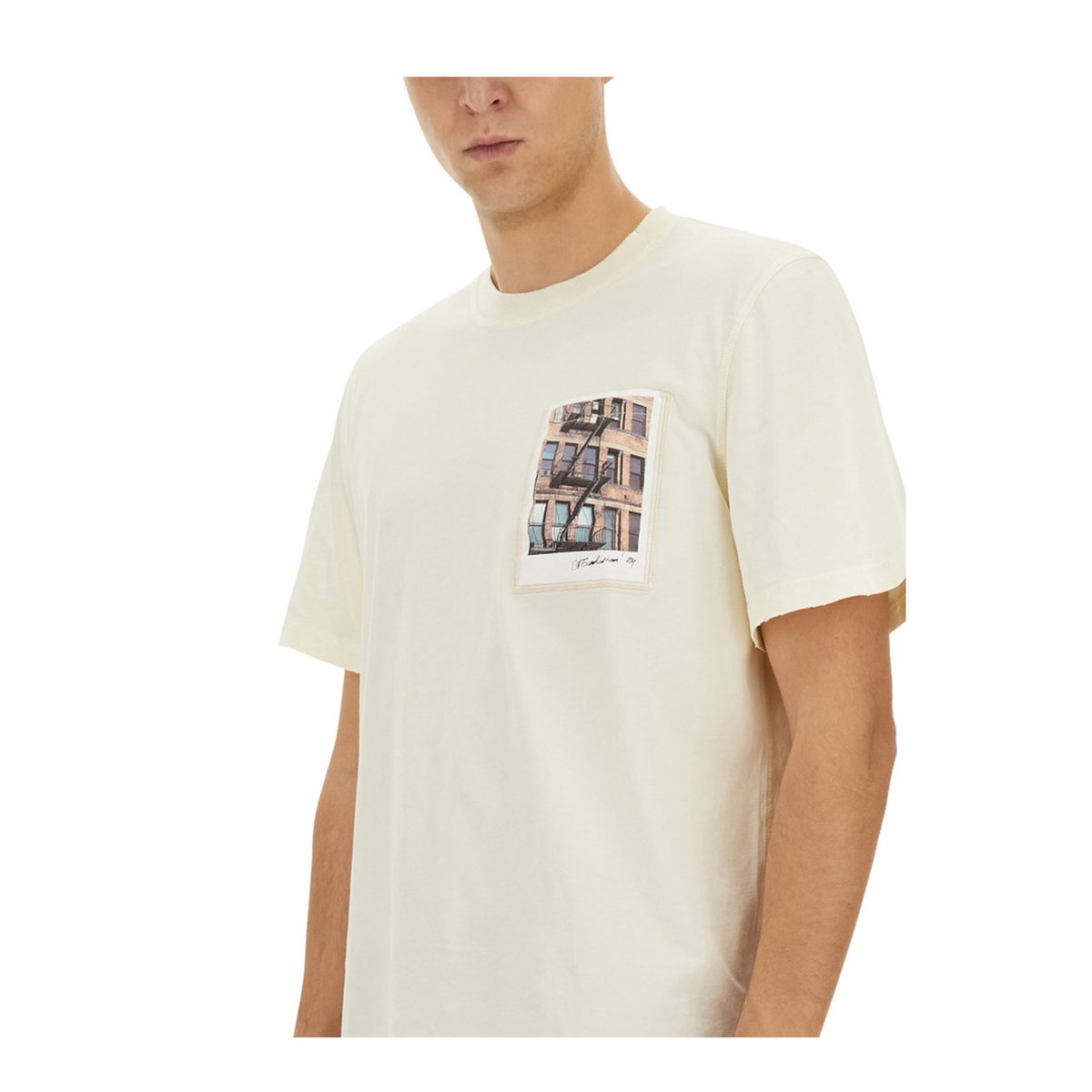 MAYFEYR - HELMUT LANG - Postcard Building T Shirt - O10HM511CMA