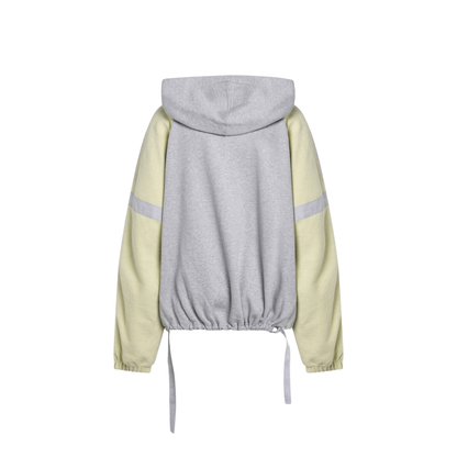 MAYFEYR - The Attico - Grey Light Yellow Bomber Sweatshirt - 260WCB0011JJF007AA841
