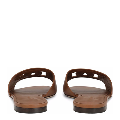Calfskin Sliders with Logo