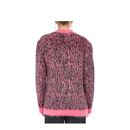 Leopard Jacquard Cardigan