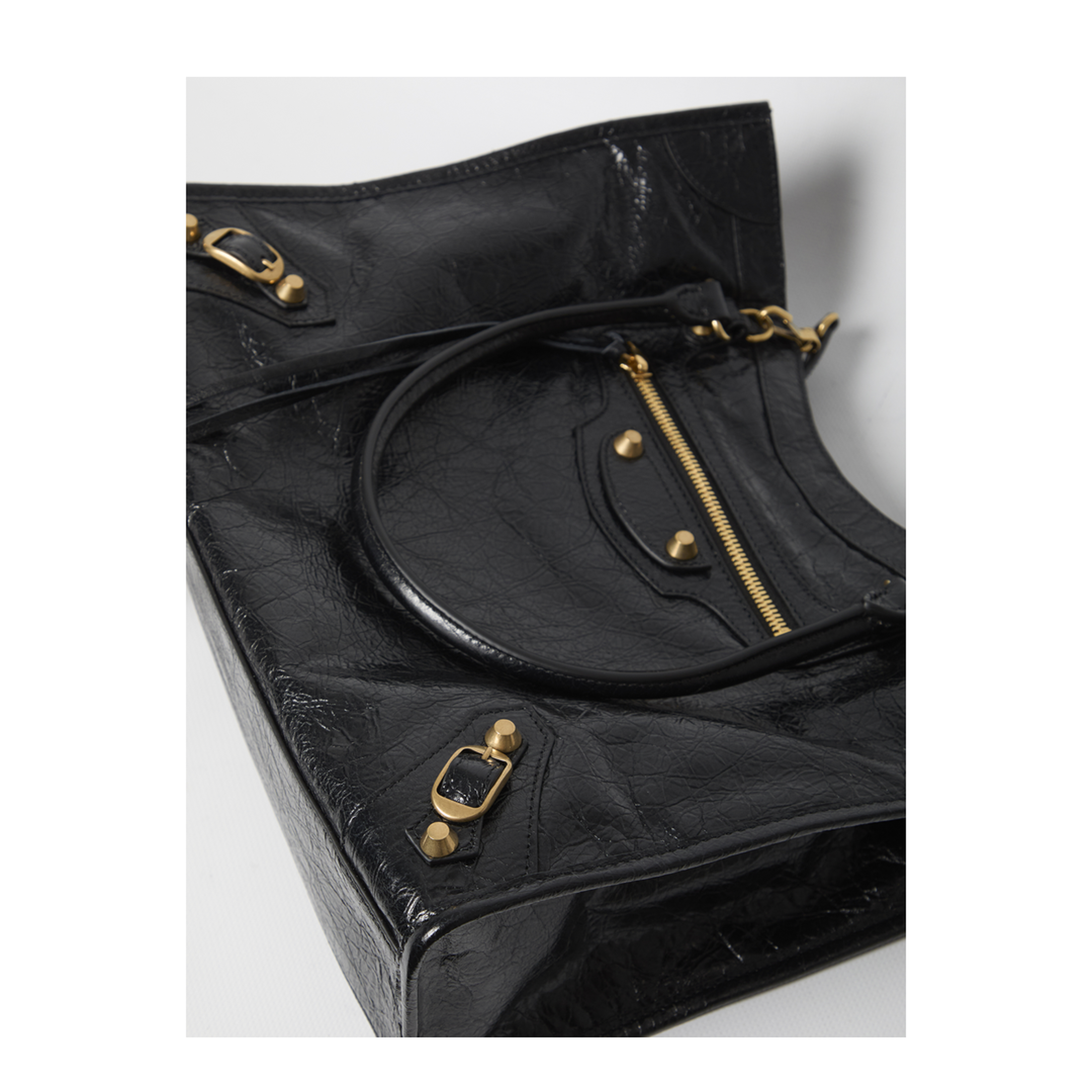 Le City Small Arena Lambskin Tote Bag - Black