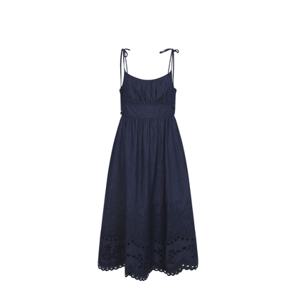 MAYFEYR - Zimmermann - Mahon Broderie Denim Midi Dress - 8319DSS263