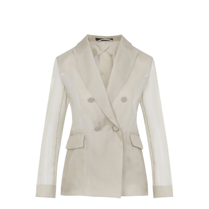 MAYFEYR - Max Mara - Pianoforte Slogan Organza Jacket - 2611041014600