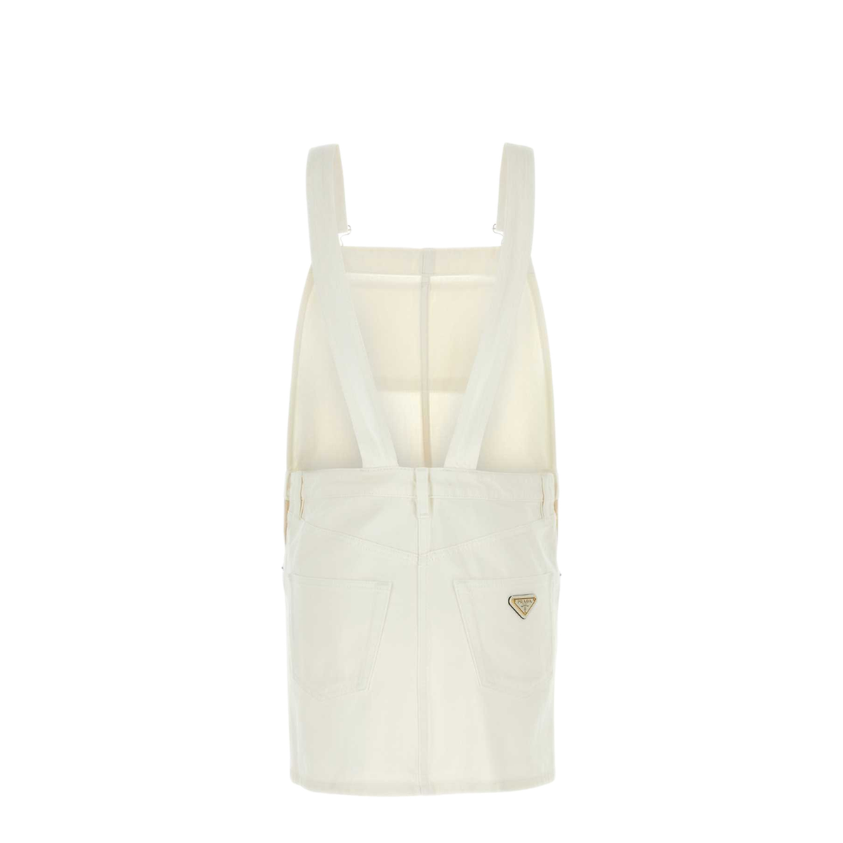 MAYFEYR - Prada - White Denim Dungarees Dress - GFA139SOOO14LWF01CD