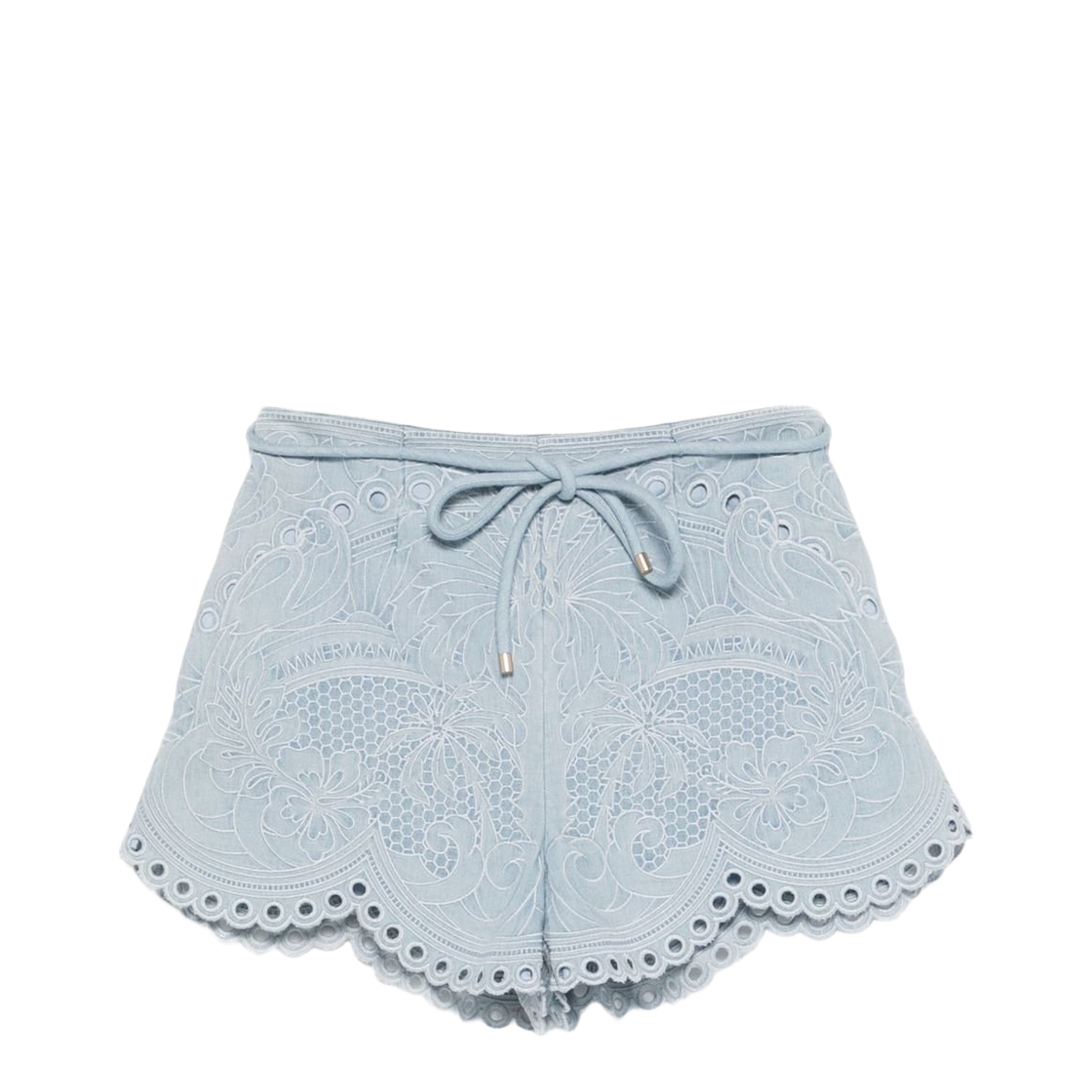 Daylight Embroidered Denim Shorts