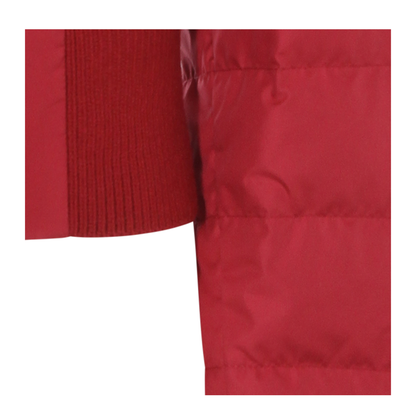 Cropped Down Jacket - Berry Red