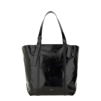 Glossy Leather Tote Bag