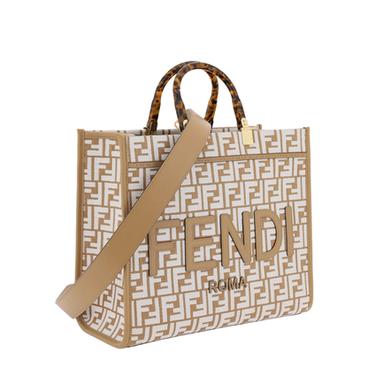 Sunshine Medium Jacquard Handbags - Beige