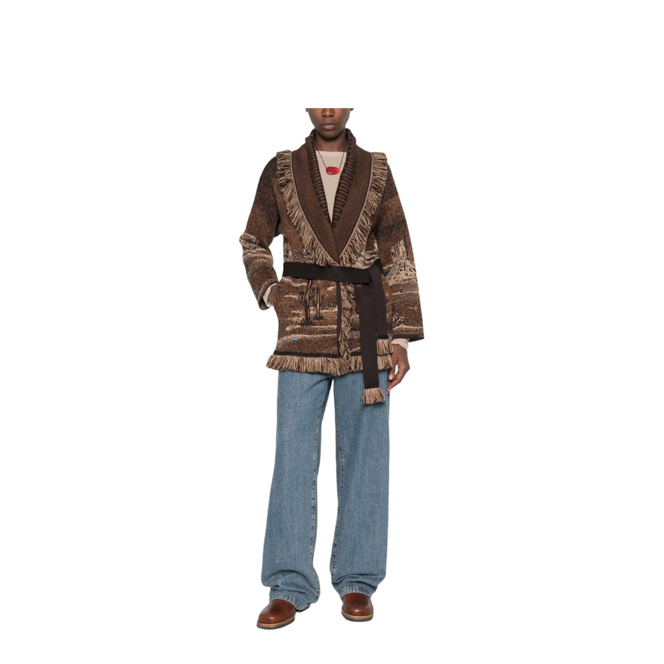MAYFEYR - Alanui - Sweaters Brown - LWHB064E26KNI0256064