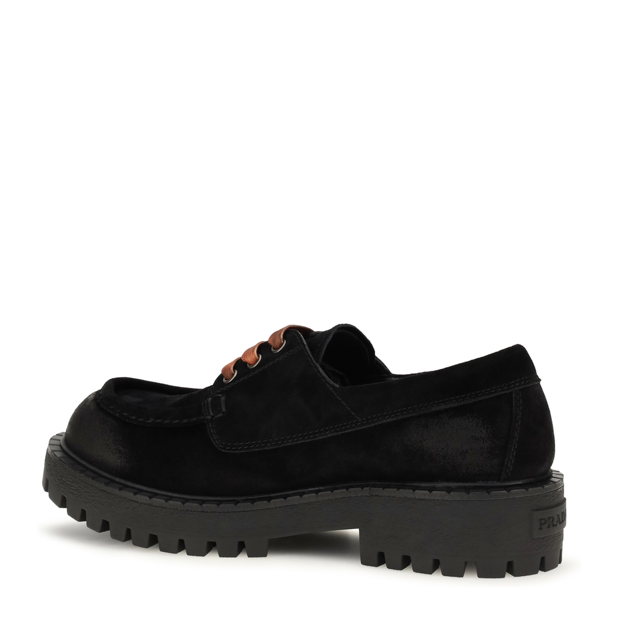 MAYFEYR - Prada - Suede Lace-Up Loafers - 2EE416FG0010B2
